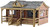 Metcalfe #PN821 N Scale Wooden Pavilion