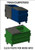 Hi-Tech Details #8002 3 Green Trash Dumpsters Kit