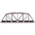 Atlas #889 HO Code 100 18" Through Truss Bridge Kit-Silver