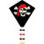 HQ #HQ102105Eddy Jolly Roger 50cm Diamond