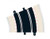 Scalextric #C8204 Radius 3 Curve 2pcs 22.5 degrees