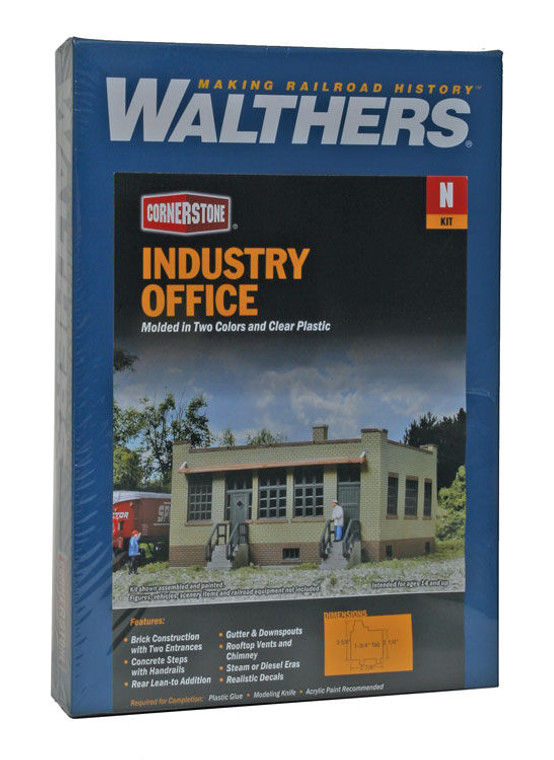 Walthers Cornerstone #933-3834 N Industrial Office -- Kit