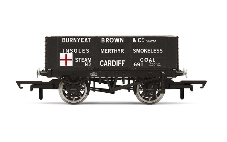Hornby #R60025 6 Plank Wagon-Burnyeat Brown