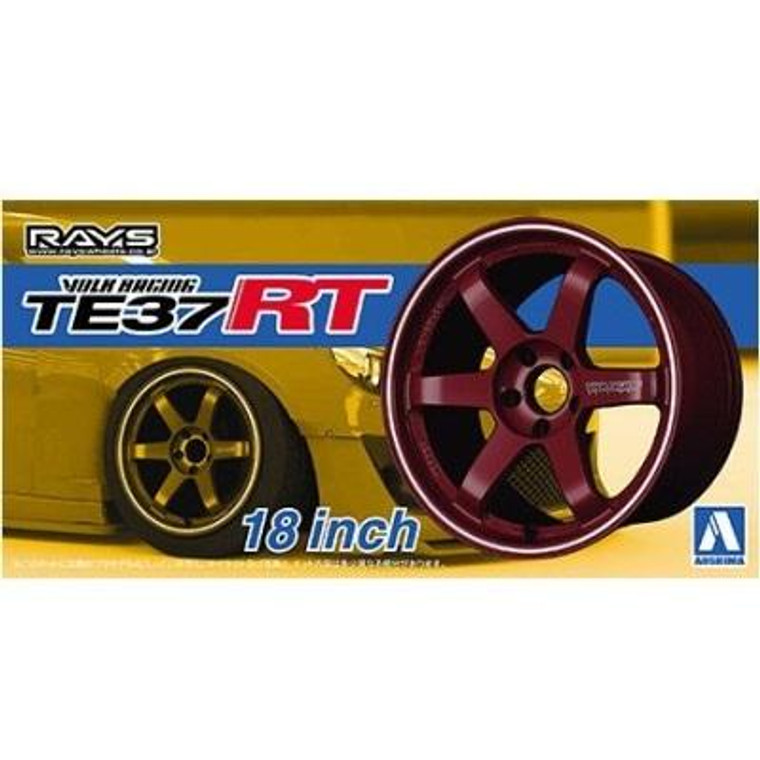 Aoshima #5302 1/24 Rims & Tyres Volk Racing TE37RT 18"