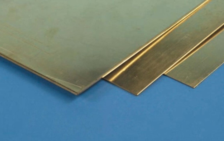 K&S #258 Brass Shim 4pc Various Sizes