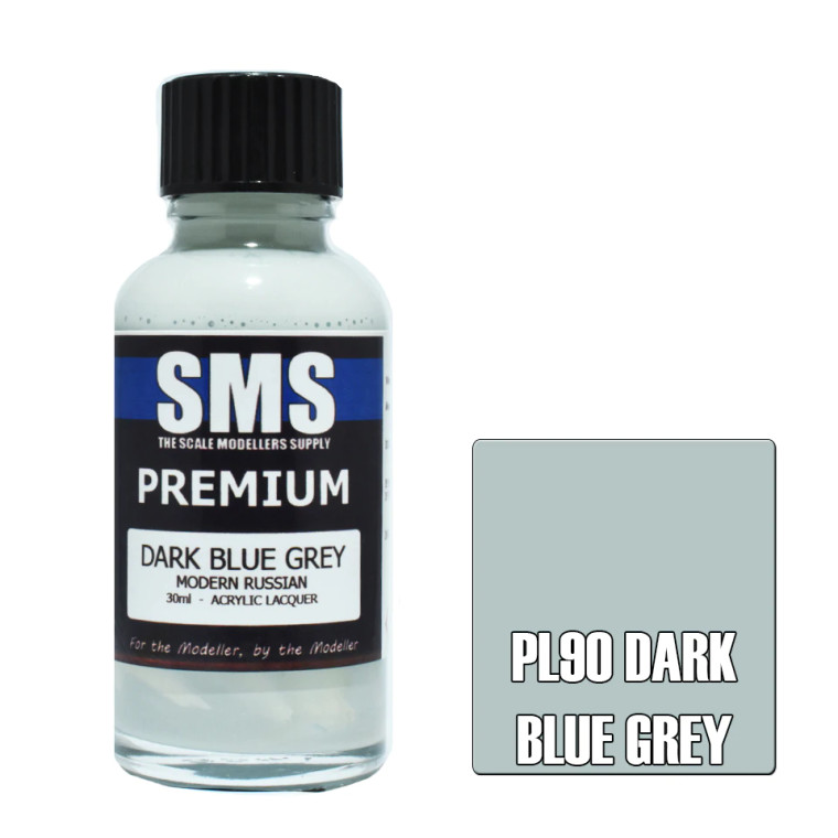 SMS #PL90 Premium Dark  Blue Grey Acrylic Lacquer 30ml