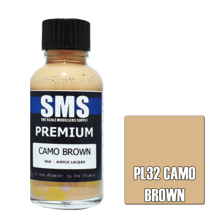 SMS #PL32 Premium Camo Brown Acrylic Lacquer 30ml