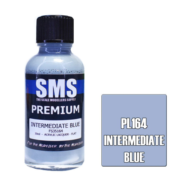 SMS #PL164 Premium Intermediate Blue  Acrylic Lacquer 30mL