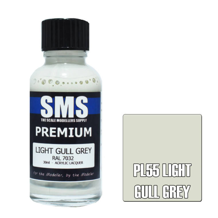 SMS #PL55 Premium Light Gull Grey Acrylic Lacquer 30ml