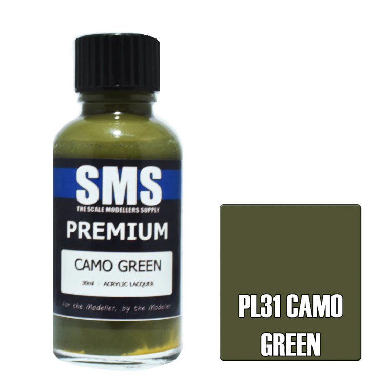 SMS #PL31 Premium Camo Green Acrylic Lacquer 30ml