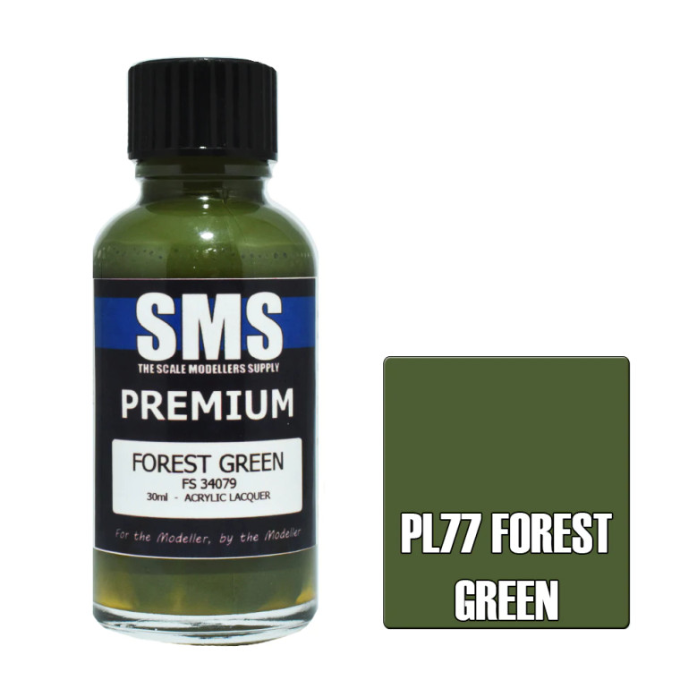 SMS #PL77  Premium Forest Green Acrylic Lacquer-30ml