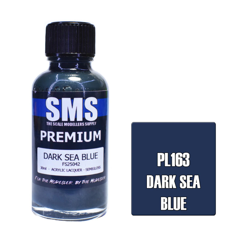 SMS #PL163 Premium Dark Sea Blue  Acrylic Lacquer 30mL