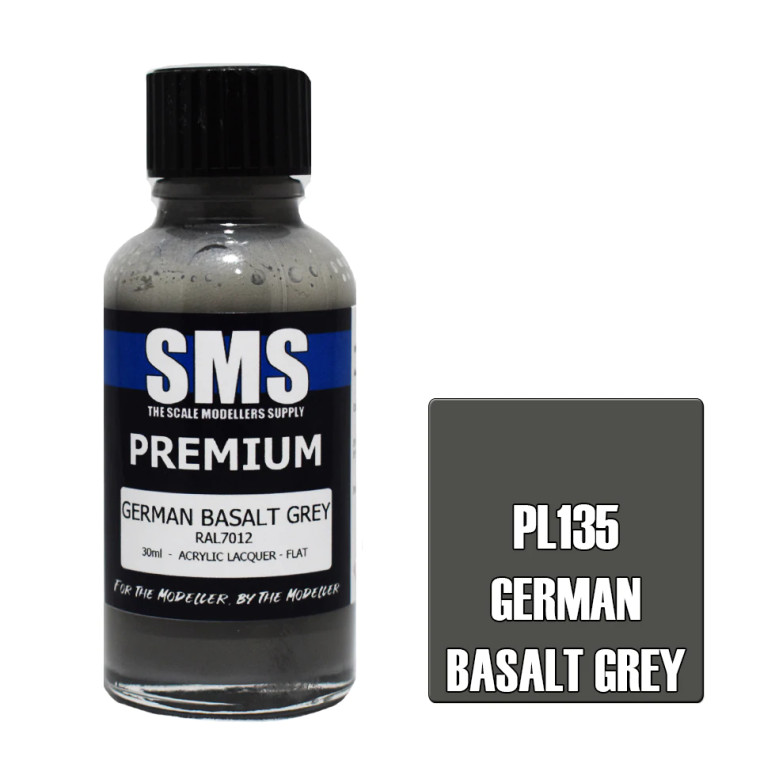 SMS #PL135 Premium German Basalt Grey Acrylic Lacquer 30mL