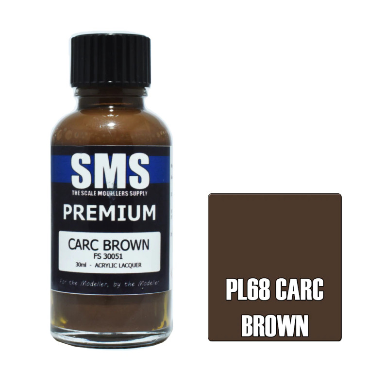 SMS #PL68  Premium Carc Brown Acrylic Lacquer-30ml