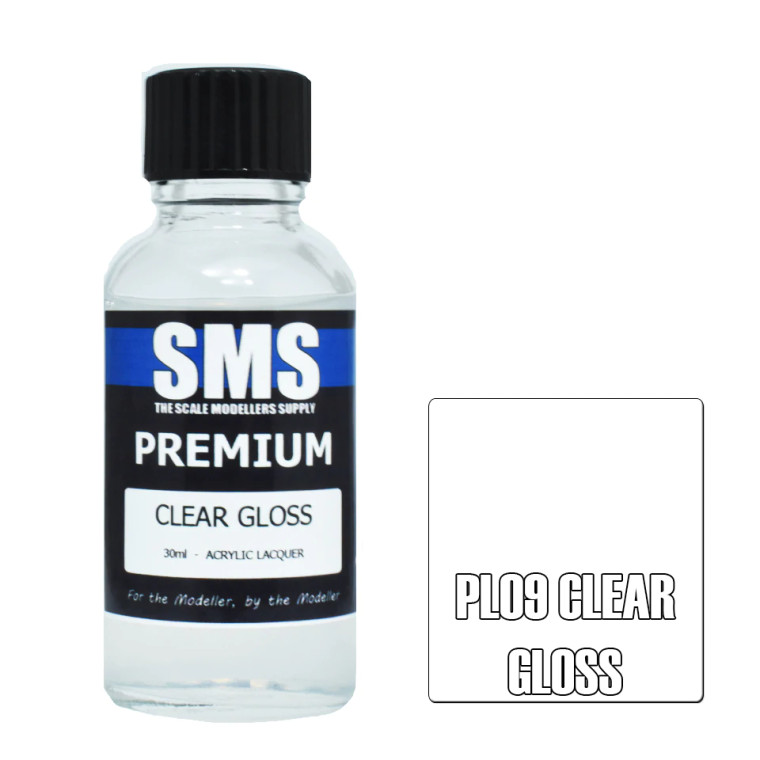 SMS #PL09 Premium Clear Gloss Acrylic Lacquer 30ml