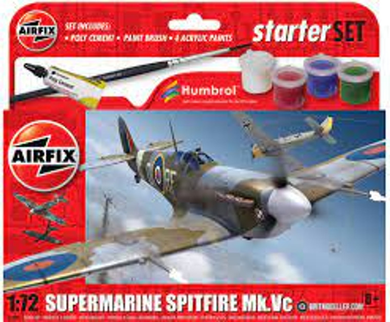 Airfix #A55001 1/72 Supermarine Spitfire Starter Set