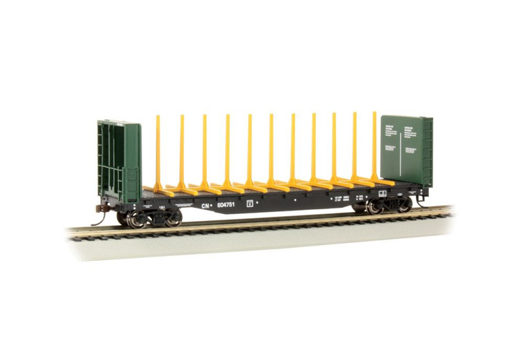 Bachmann #12902 HO  52' Centerbeam Bulkhead Flatcar