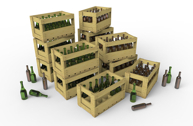 Miniart #35571 1/35 Wine Bottles and Crates