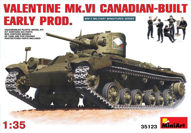 Miniart #35123 1/35 VALENTINE Mk. VI CANADIAN