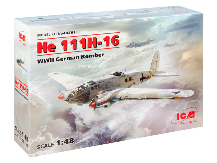 ICM #48263 1/48 He 111 H-16 German Bomber