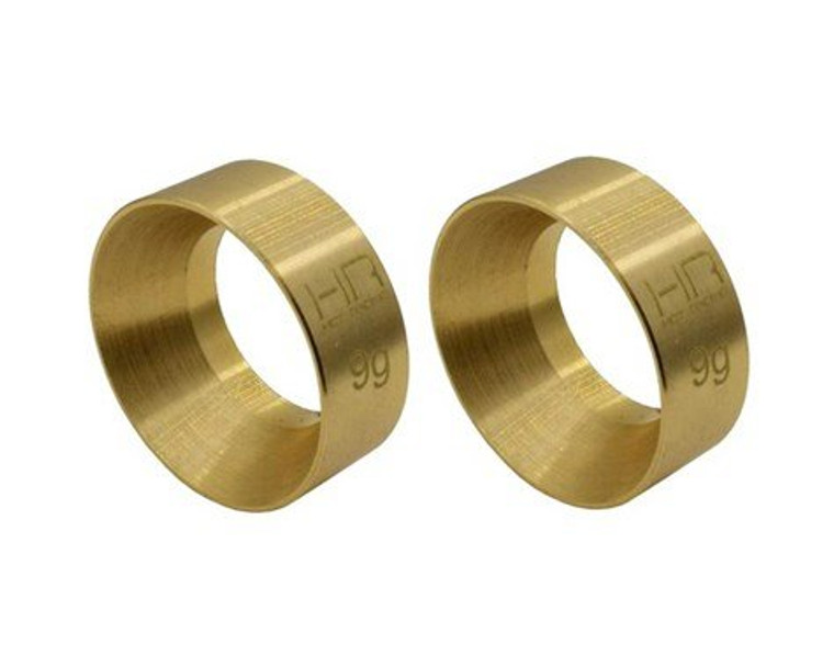 HR #SXTF2612H 9.5g Brass KMC Machete Wheel Weights-SCX24