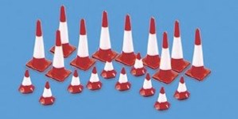 Model Scene #5008 OO Traffic Cones 10 large 10 small