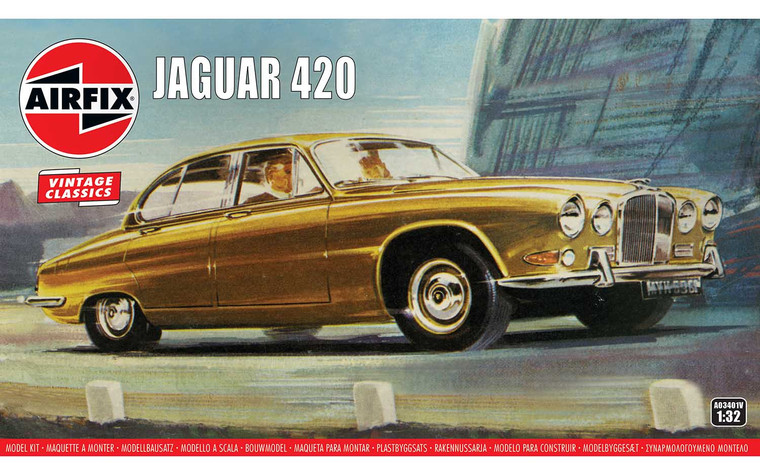 Airfix #AO3401V 1/32 Jaguar 420-Vintage Classics