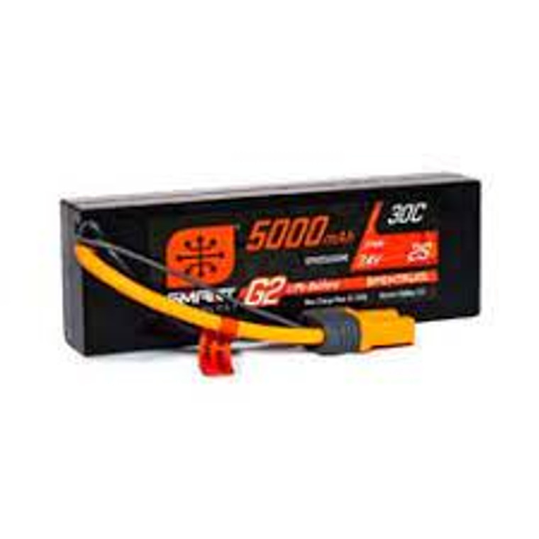 Spektrum #SPMX53S30H5 5000mAh 3S 11.1V Smart G2 LiPo 30 C Hard Case