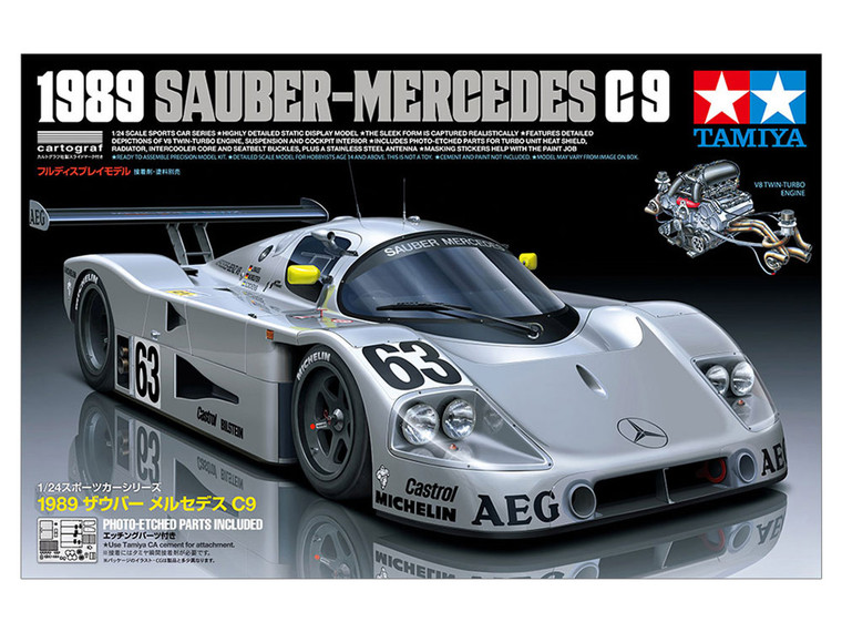 Tamiya #24359 1/24 1989 Sauber-Mercedes C9 (Photo Etch Parts)