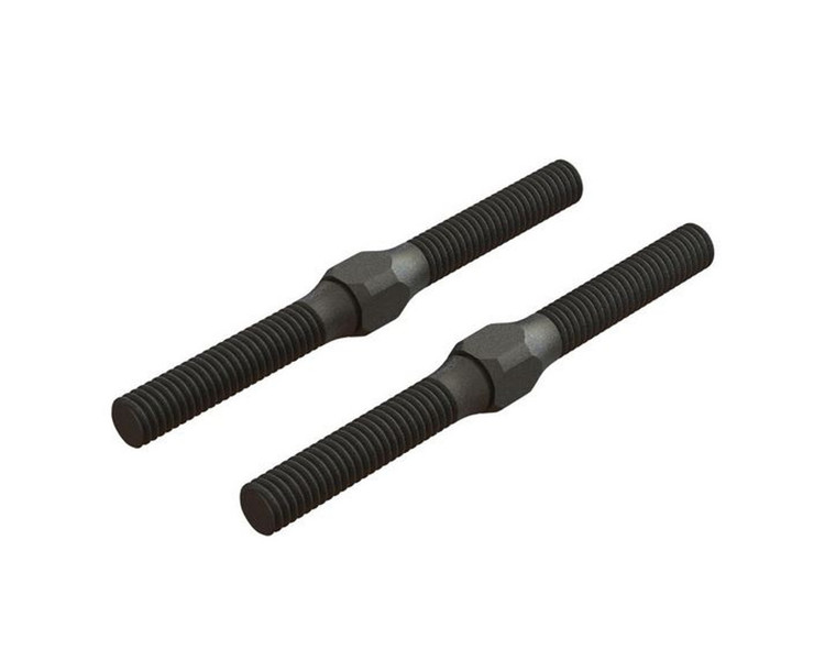 ARRMA #AR330542 Steel Turnbuckles M4 x 48mm-Black