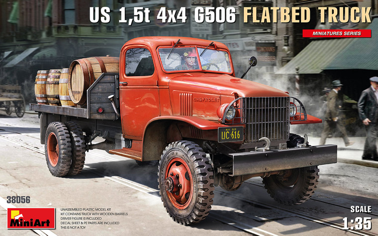 Miniart #38056 1/35 U.S 1.5 T 4X4 G506 Flatbed Truck