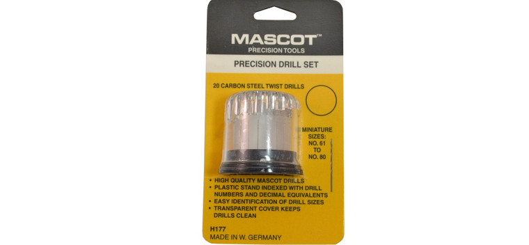 Mascot #H177 20 pce Precision Drill Set