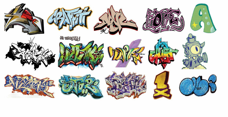 T2 Decals  #721-HOGRAF015 HO Graffiti Decals -- Set #15