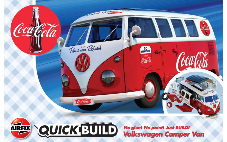 Airfix #J6047 Quick Build QUICKBUILD Coca-Cola VW Camper Van