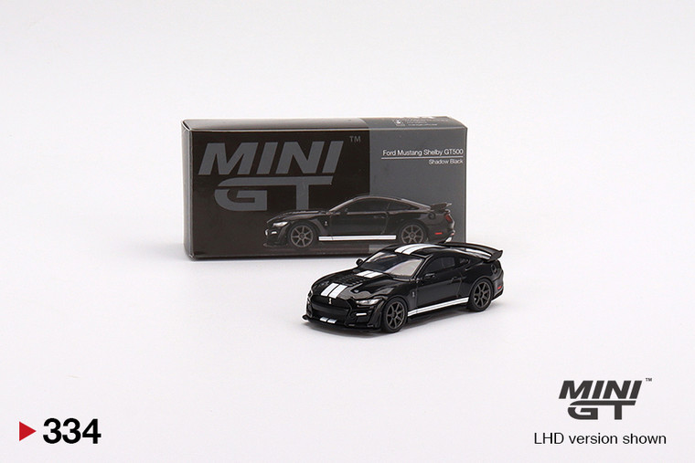 Mini GT #00334 1/64 Ford Mustang Shelby GT500 (Shadow Black)