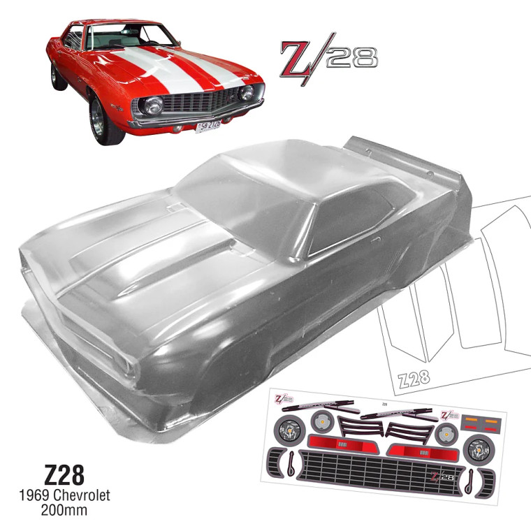 Team C #1969 1/10 1969 Chevrolet Z28 200mm Body Set