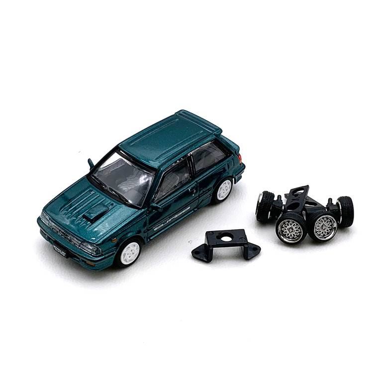 BM Creations # 64B0128 1/64 Toyota Starlet Turbo (EP71) 1998 Green