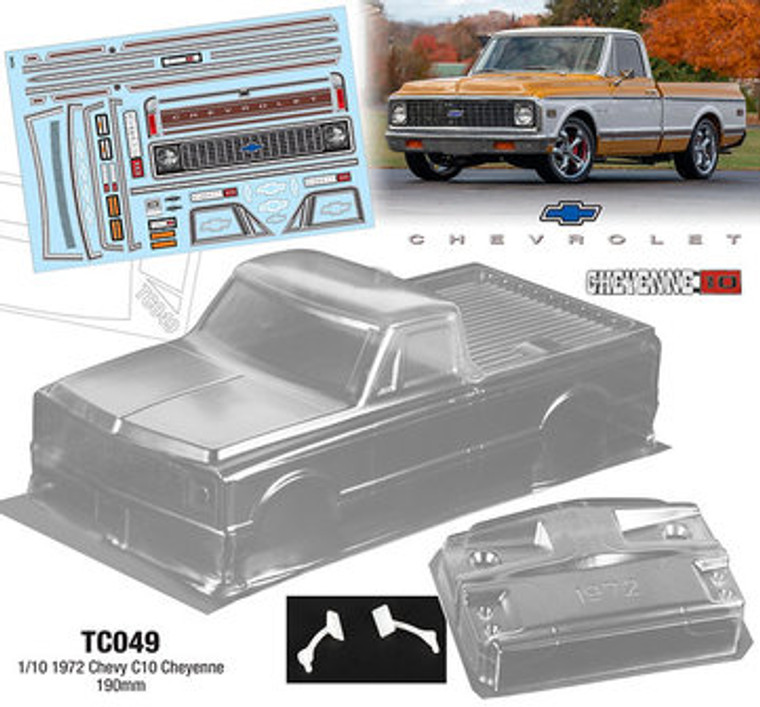 Team C #TC049 1/10 1972 Chevy C10 Cheyenne-190mm