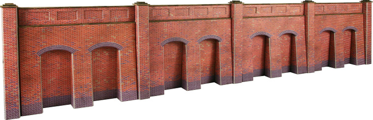 Metcalfe #PO244 OO Retaining Wall -Red Brick