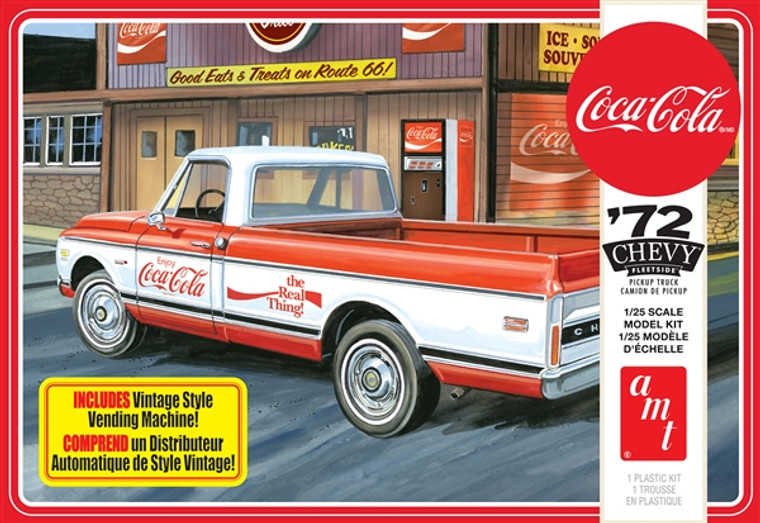 AMT  #1231 1/25 1972 "Coca-Cola" Chevy Fleetside Pickup with Vending Machine