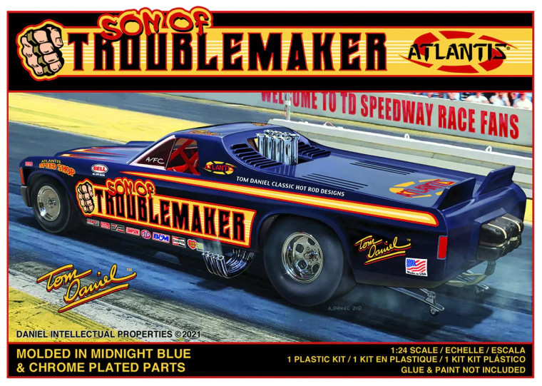 Atlantis Models # M2204 1/25 Son of Troublemaker Chevy El Camino Funny Car