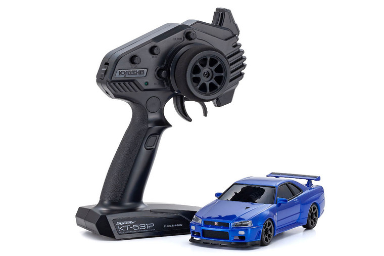 Kyosho #32629MB-B MA-020 Nissan Skyline GT-R R34 AWD Mini Z-Blue