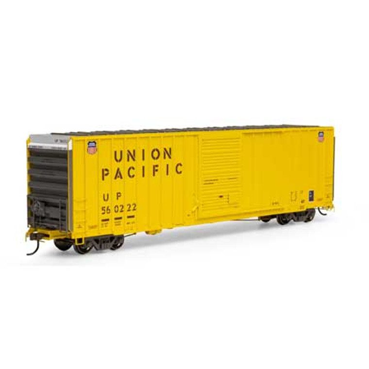 Athearn # ATH16118 HO RTR 60' Hi-Cube Ex-Post Box, UP/Yellow #560222