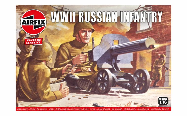 Airfix #A200717 1/76 WWII Russian Infantry-Vintage Classics