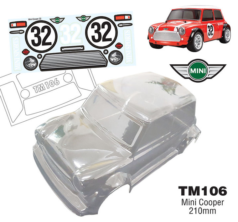 Team C #TM106 1/10 Mini Cooper, 210mm WB