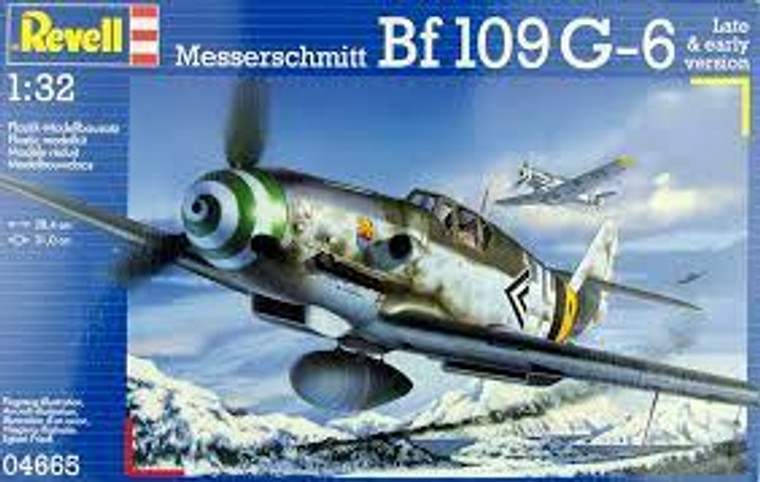 Revell #04665 1/32 Messerschmitt BF109G-6 (Early and Late Version)
