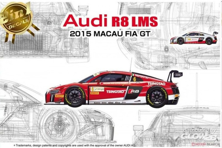 NuNu  #24024 1/24 Audi R8 LMS Macau FIA GT 2015