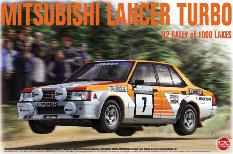 NuNu  #24018 1/24 Mitsubishi Lancer Turbo '82 Rally of 1000 Lakes