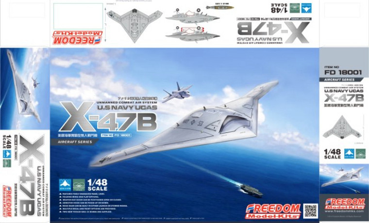 Freedom Models #FD18001 1:48 Freedom Model Kits US Navy UCAS X-47B