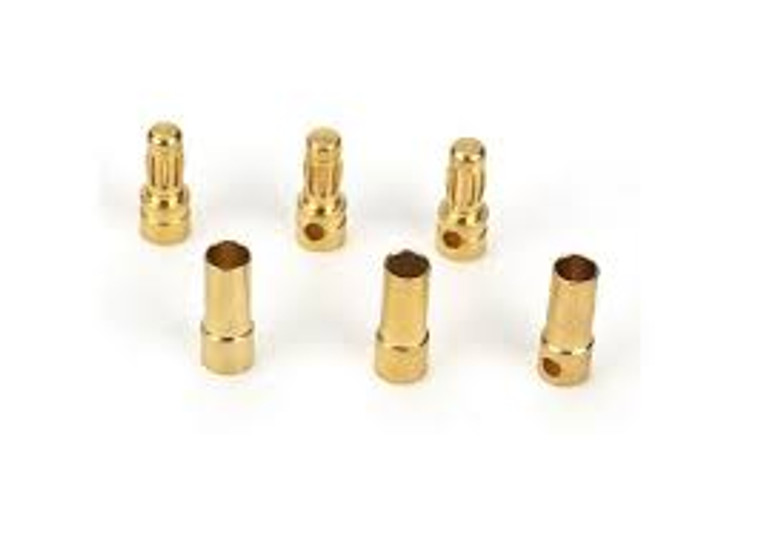 Dynamite #DYNC0050 Gold Bullet Connectors 4mm (3pce)